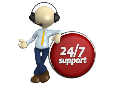 Support clientèle 24h/24 et 7j/7